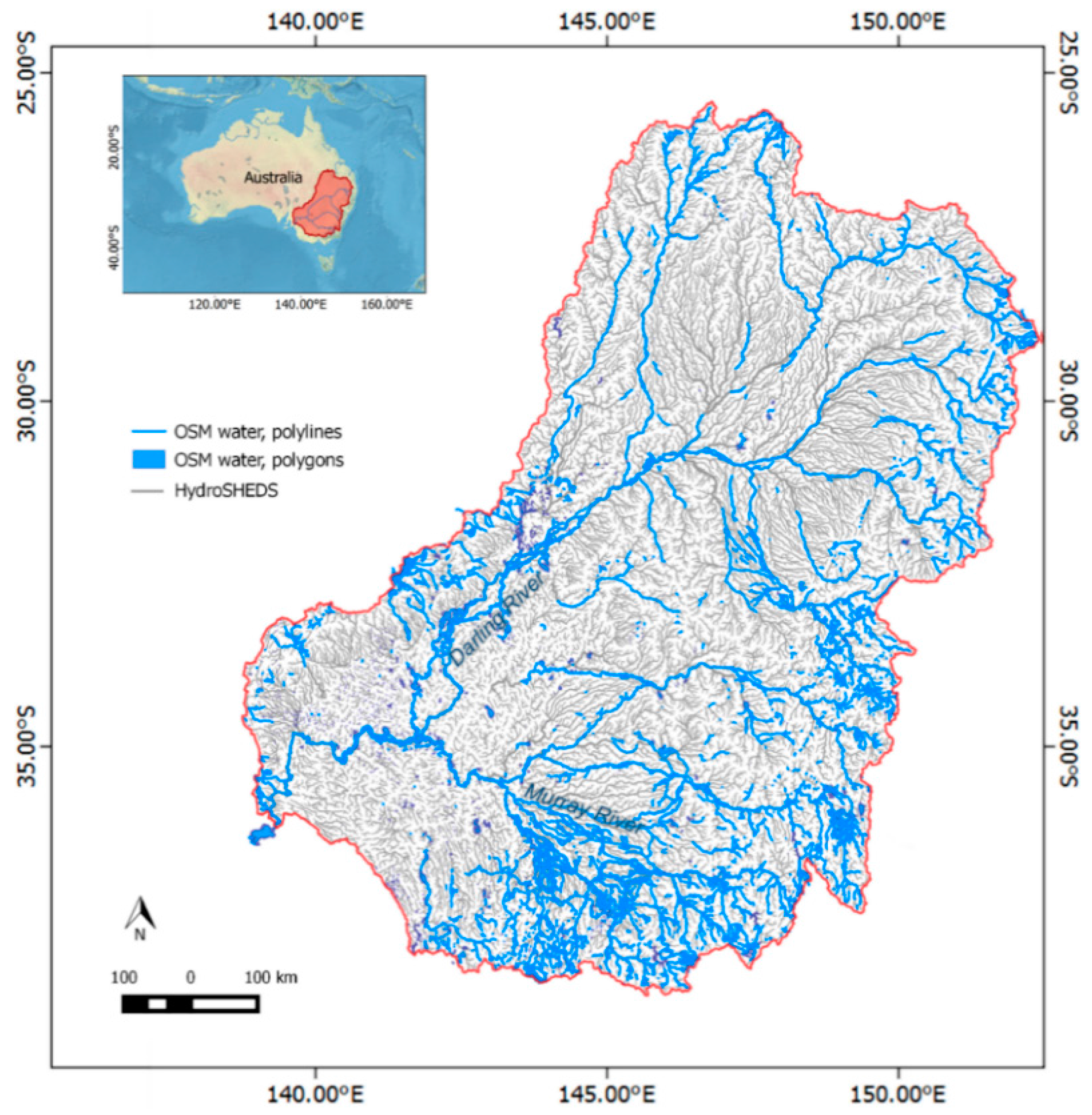The Darling River Map