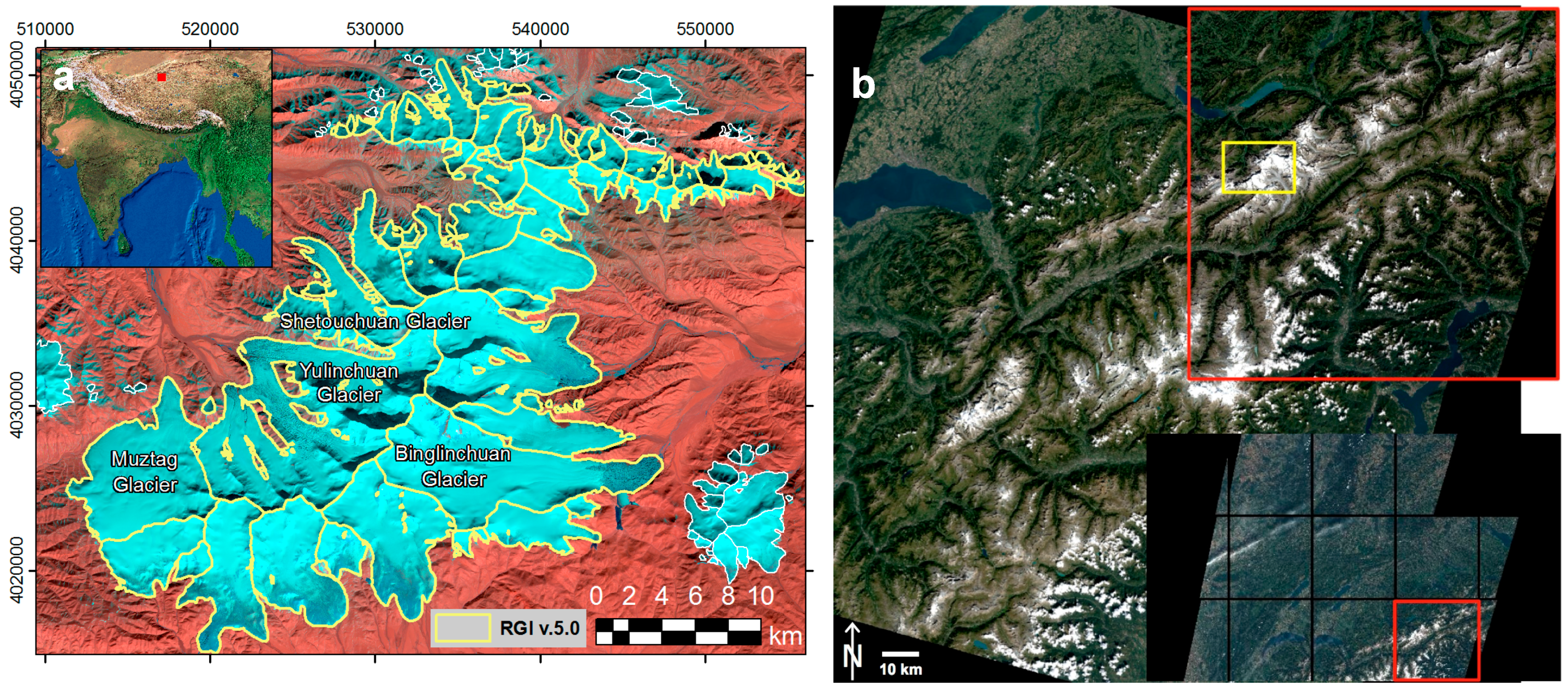 Landsat 8 карта