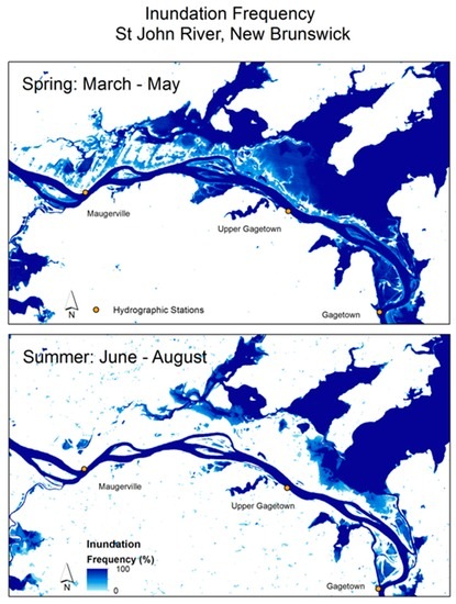 New Brunswick Flood Map Remote Sensing | Free Full-Text | Mapping Seasonal Inundation Frequency  (1985–2016) Along The St-John River, New Brunswick, Canada Using The  Landsat Archive | Html