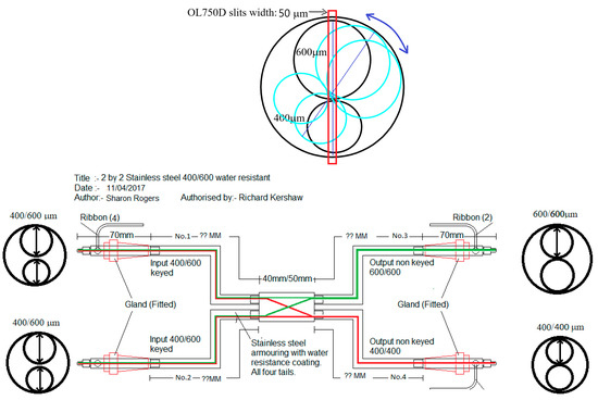 Ocean Optics Bifurcated Fiber Optic Spectrometer Cable 600um VIS//VIR