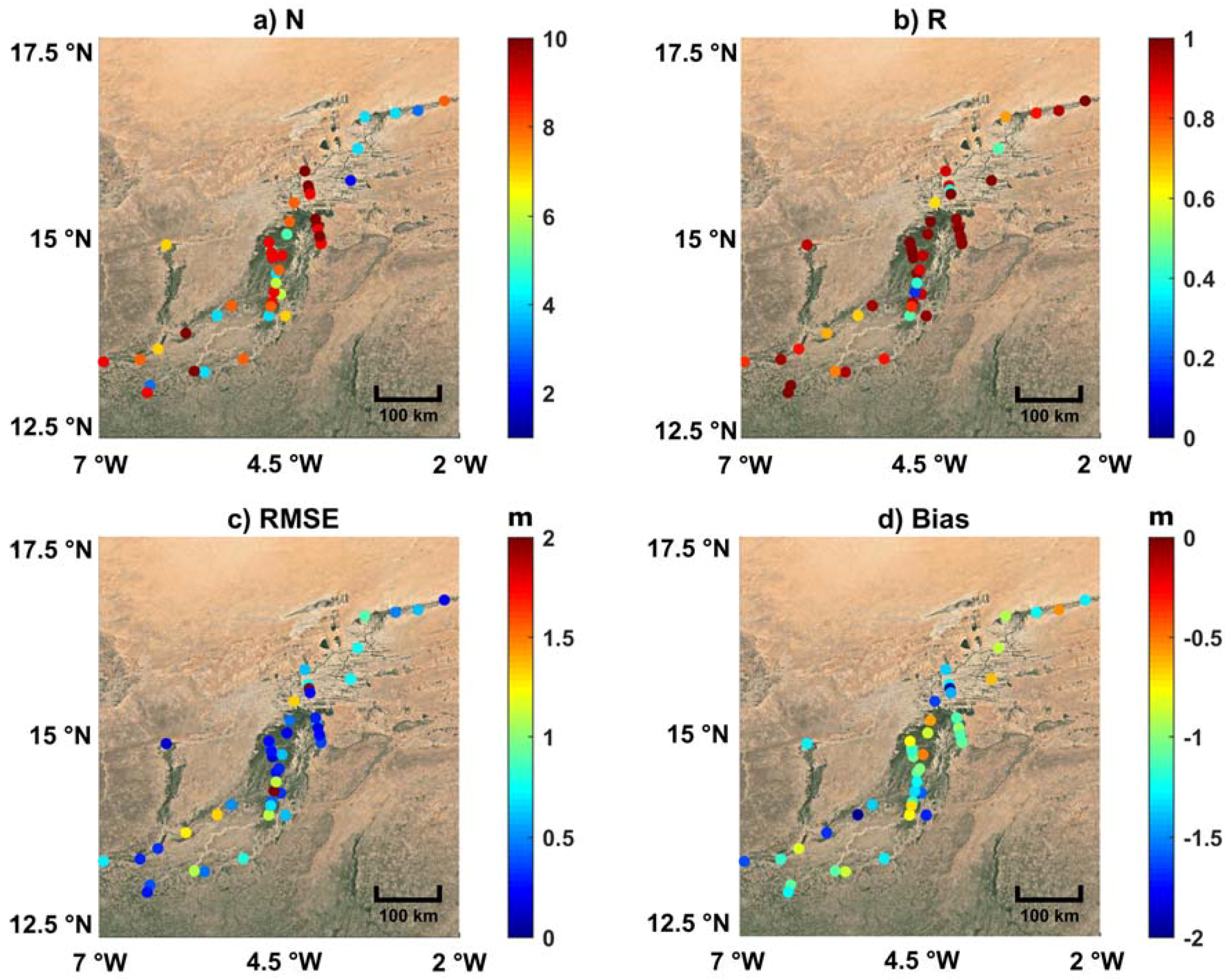 Remote Sensing Free Full Text Evolution Of The Performances Of Radar Altimetry Missions From Ers 2 To Sentinel 3a Over The Inner Niger Delta
