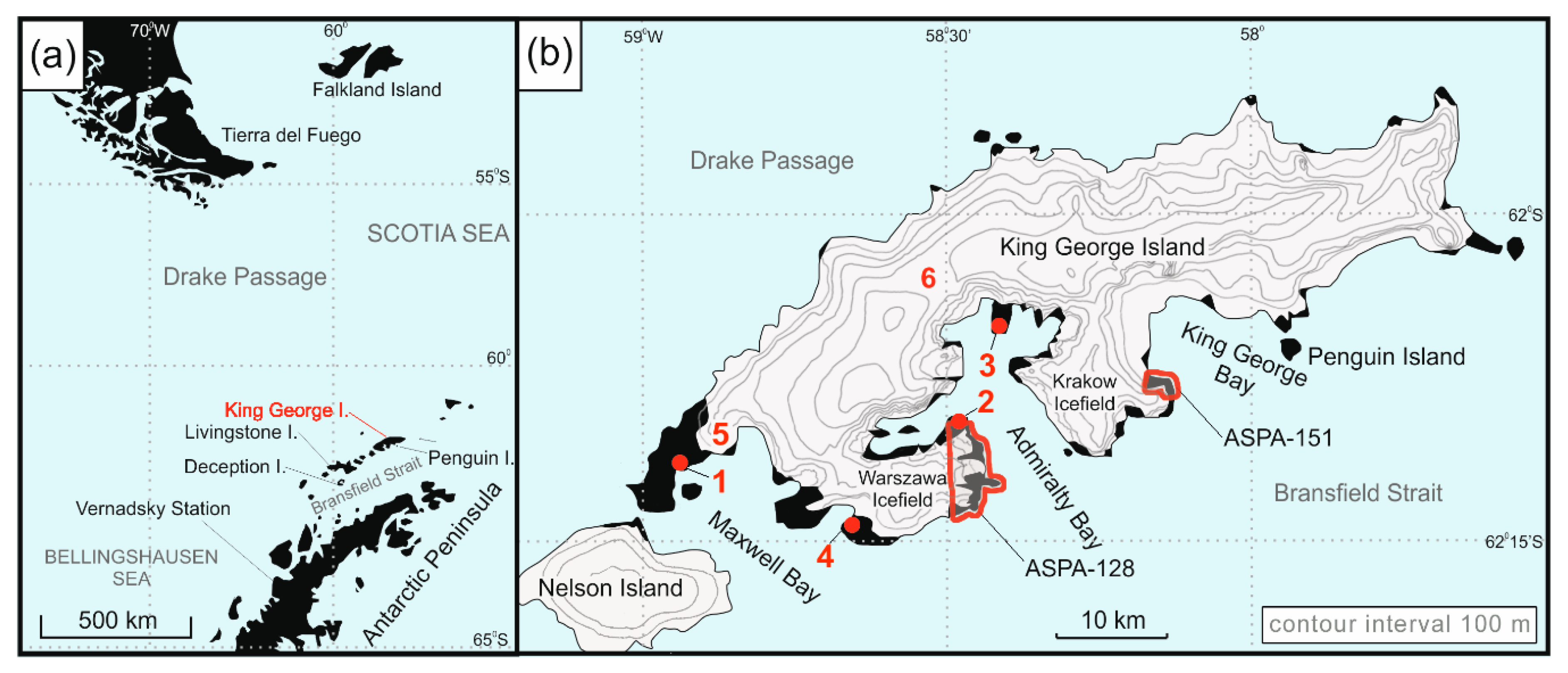 King George Island Map Remote Sensing | Free Full-Text | Fluctuation Of Glacial Retreat Rates In  The Eastern Part Of Warszawa Icefield, King George Island, Antarctica,  1979–2018 | Html