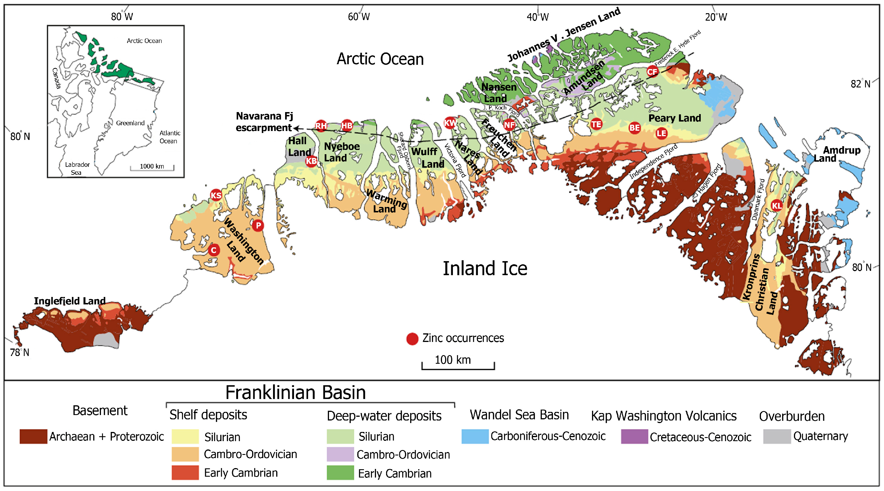 Remote Sensing Free Full Text Application Of Multi Sensor Satellite Data For Exploration Of Zn Pb Sulfide Mineralization In The Franklinian Basin North Greenland Html