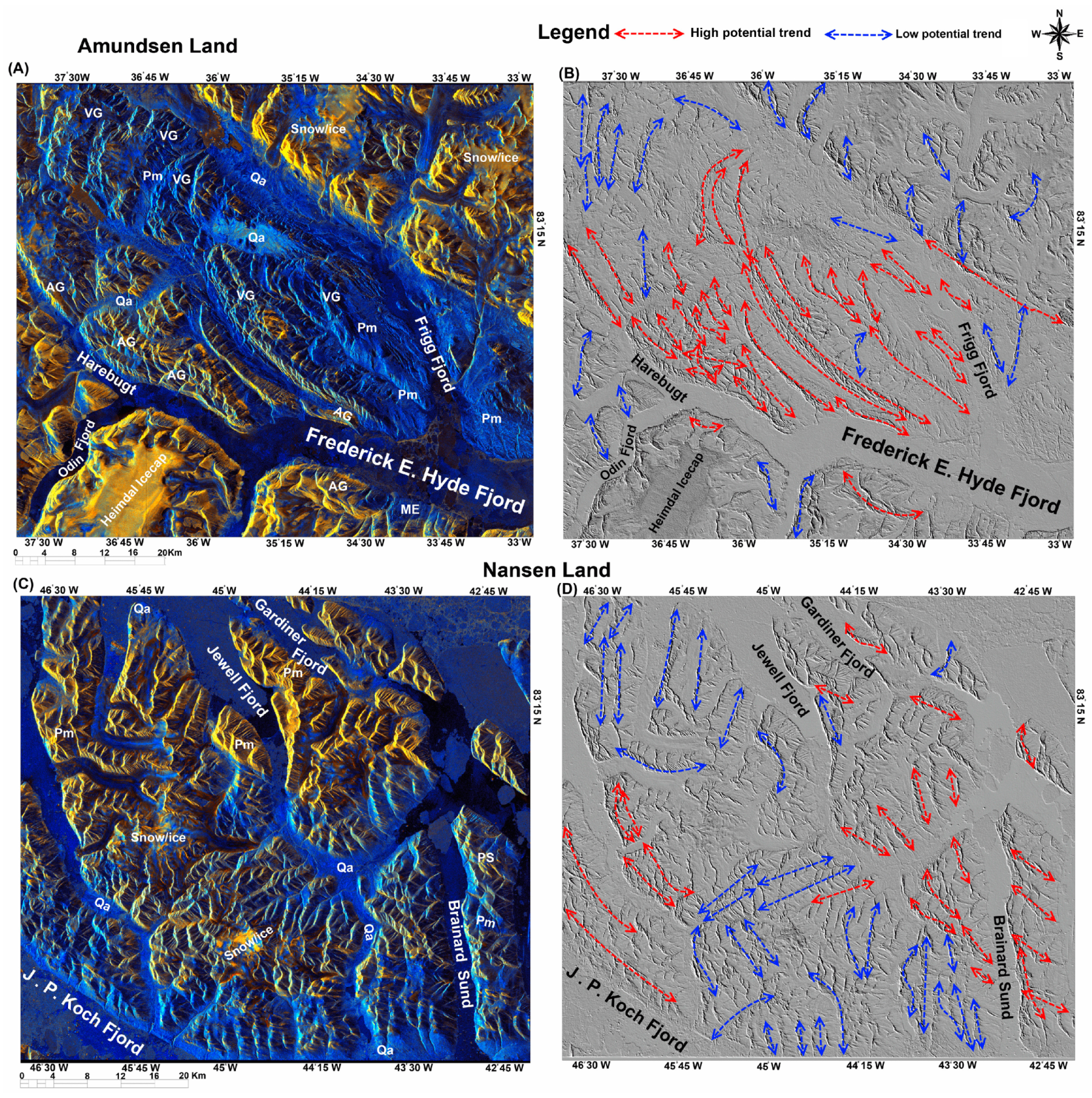 Remote Sensing Free Full Text Application Of Multi Sensor Satellite Data For Exploration Of Zn Pb Sulfide Mineralization In The Franklinian Basin North Greenland Html