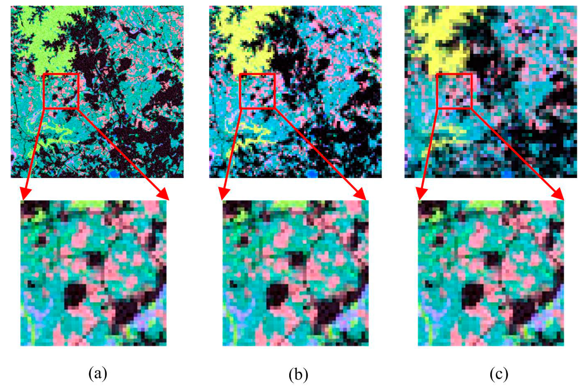 Spatio-Temporal Super-Resolution Land Cover Mapping Based on