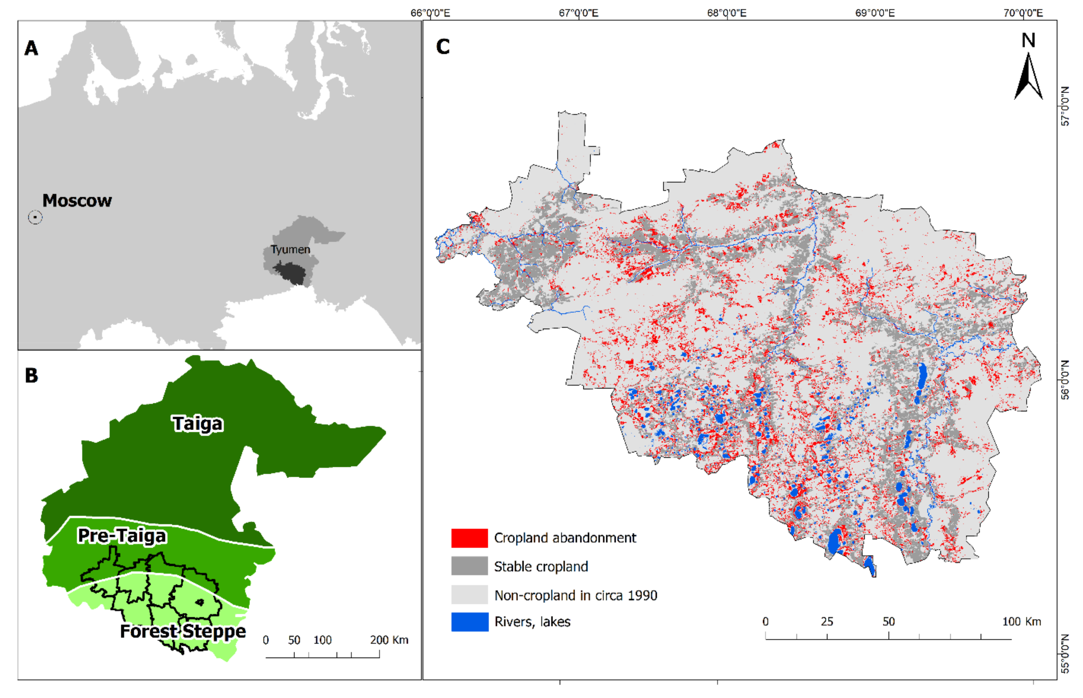 Remote Sensing Free Full Text Patterns And Determinants Of Post Soviet Cropland Abandonment In The Western Siberian Grain Belt Html