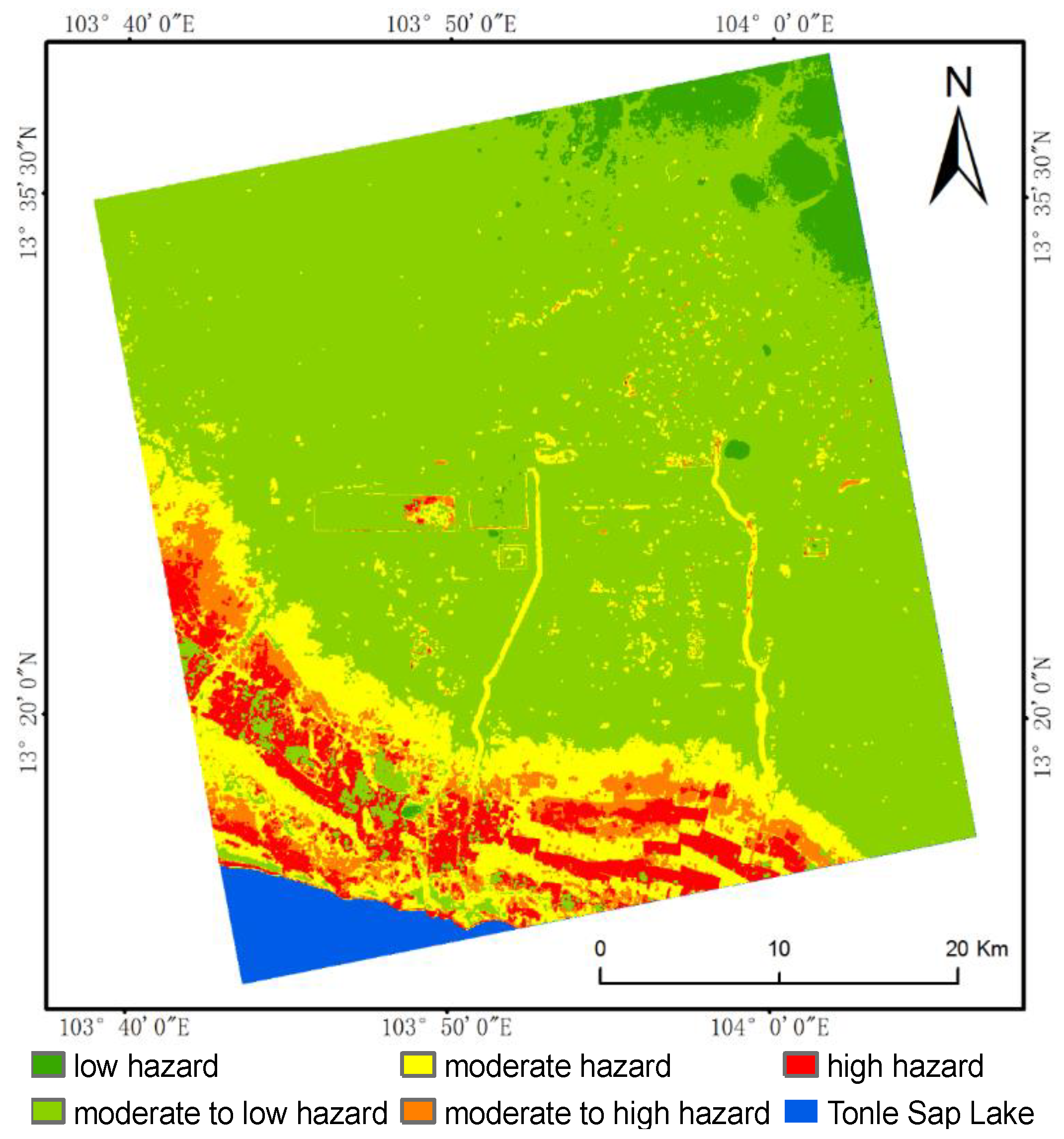 Flood Hazard Determination Map Remote Sensing | Free Full-Text | Flood Hazard Mapping And Assessment On  The Angkor World Heritage Site, Cambodia