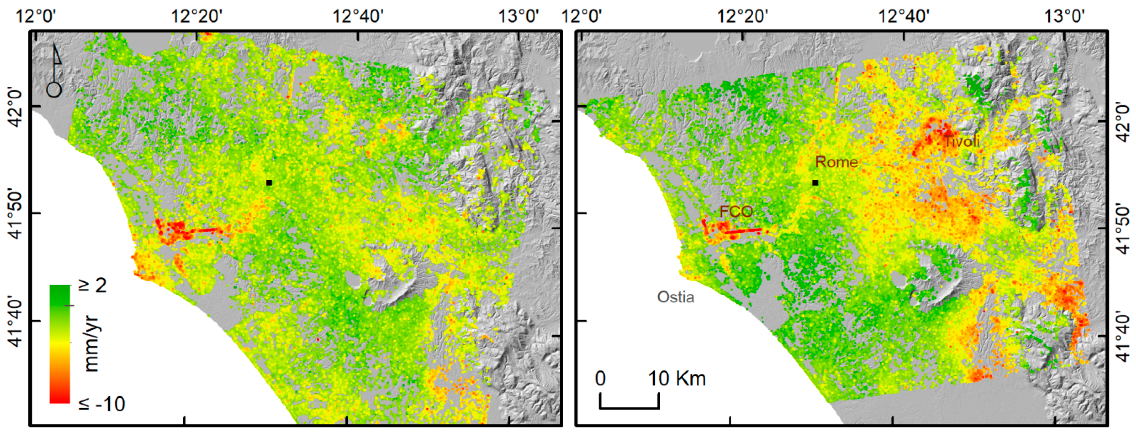 Remote Sensing Free Full Text Measuring Urban Subsidence In The Rome Metropolitan Area Italy With Sentinel 1 Snap Stamps Persistent Scatterer Interferometry Html