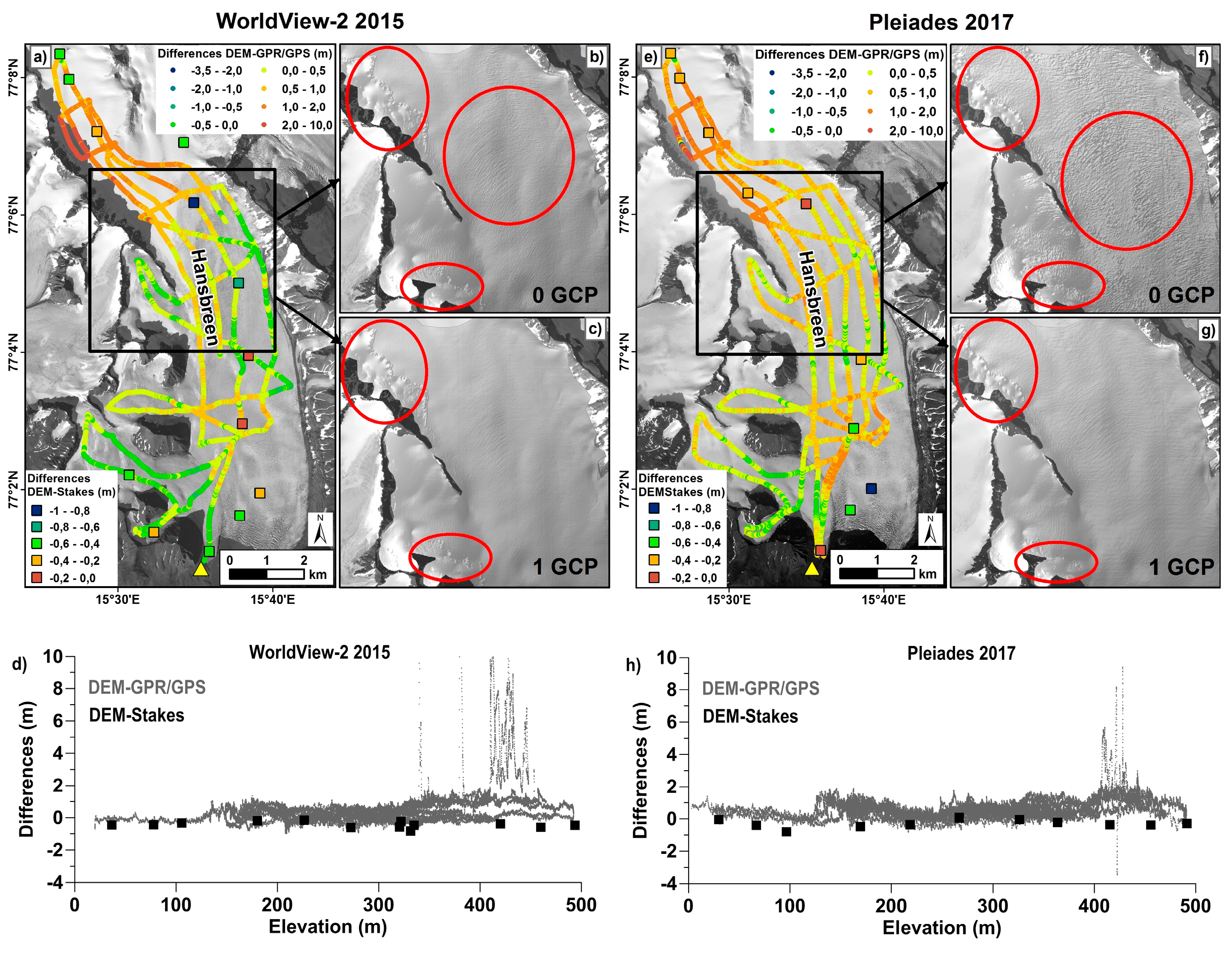 Remote Sensing Free Full Text Quality Assessment And Glaciological Applications Of Digital Elevation Models Derived From Space Borne And Aerial Images Over Two Tidewater Glaciers Of Southern Spitsbergen Html