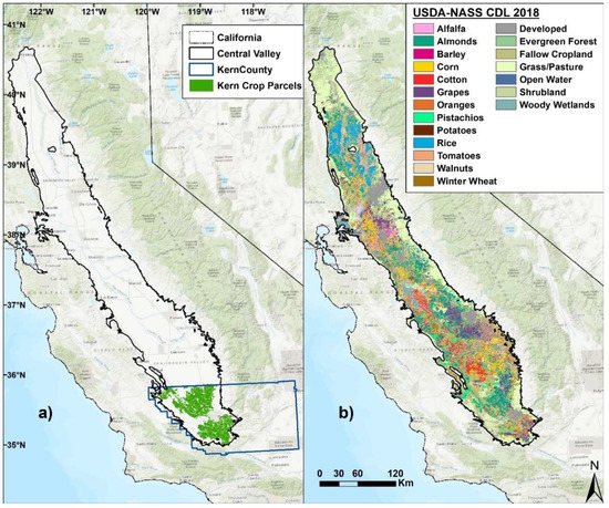 Evapotranspiration over San Joaquin Valley