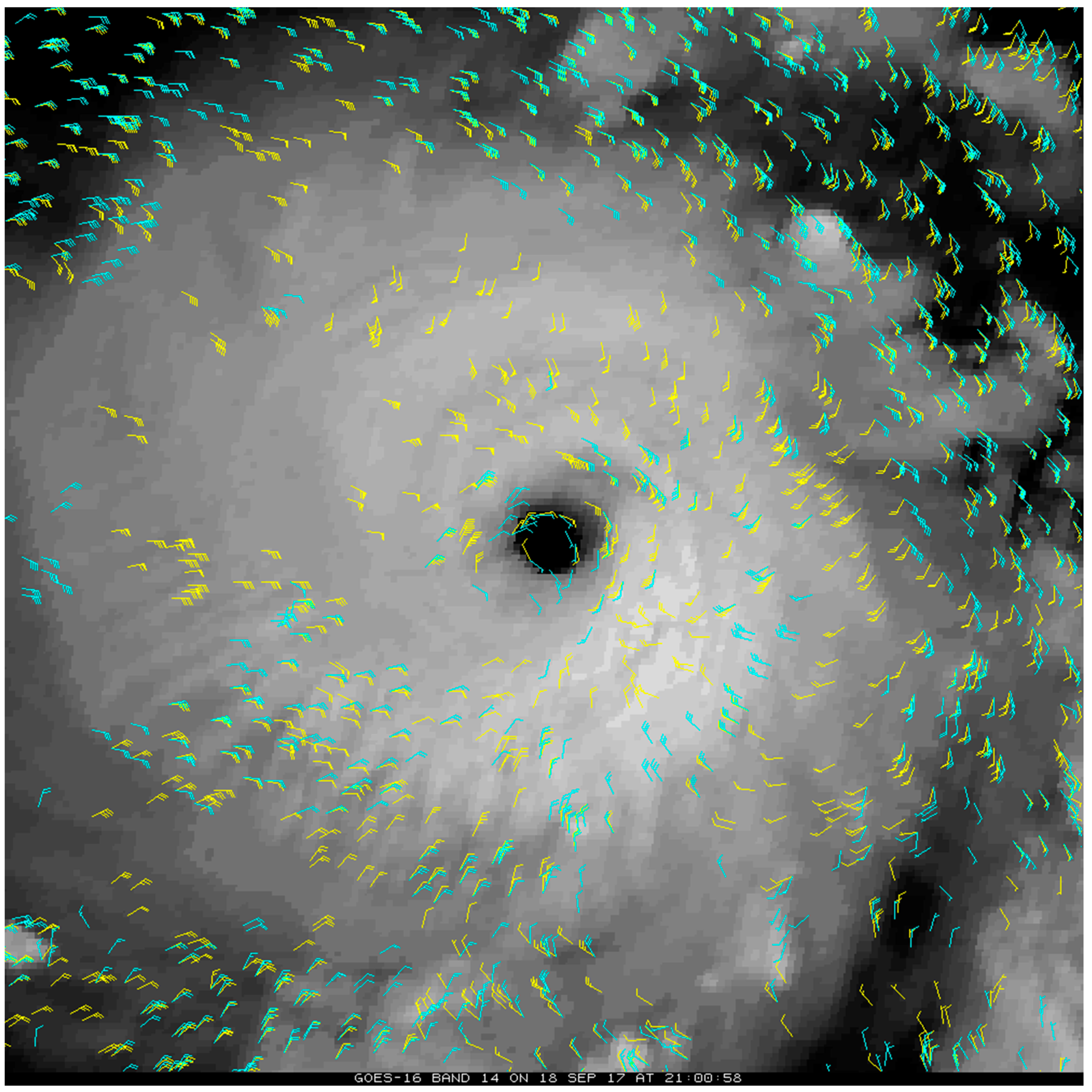 Remote Sensing Free Full Text Development Of Enhanced Vortex Scale Atmospheric Motion Vectors For Hurricane Applications Html