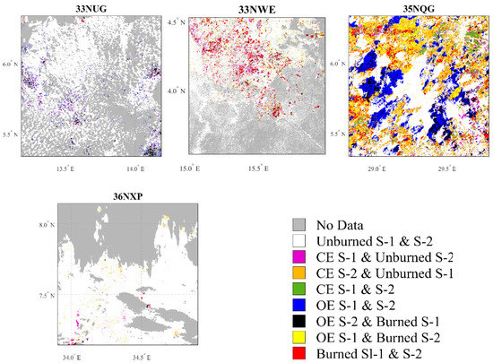 Remote Sensing Free Full Text Burned Area Detection And Mapping Intercomparison Of Sentinel 1 And Sentinel 2 Based Algorithms Over Tropical Africa Html