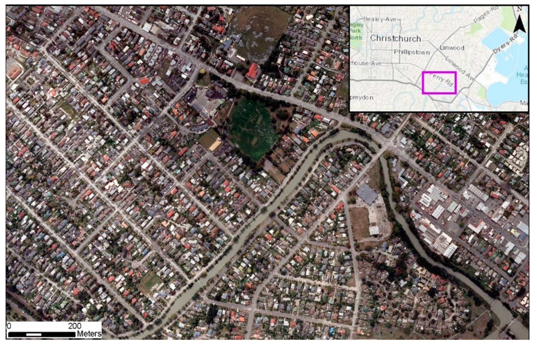 Remote Sensing Free Full Text Using High Resolution Optical Imagery To Detect Earthquake Induced Liquefaction The 2011 Christchurch Earthquake