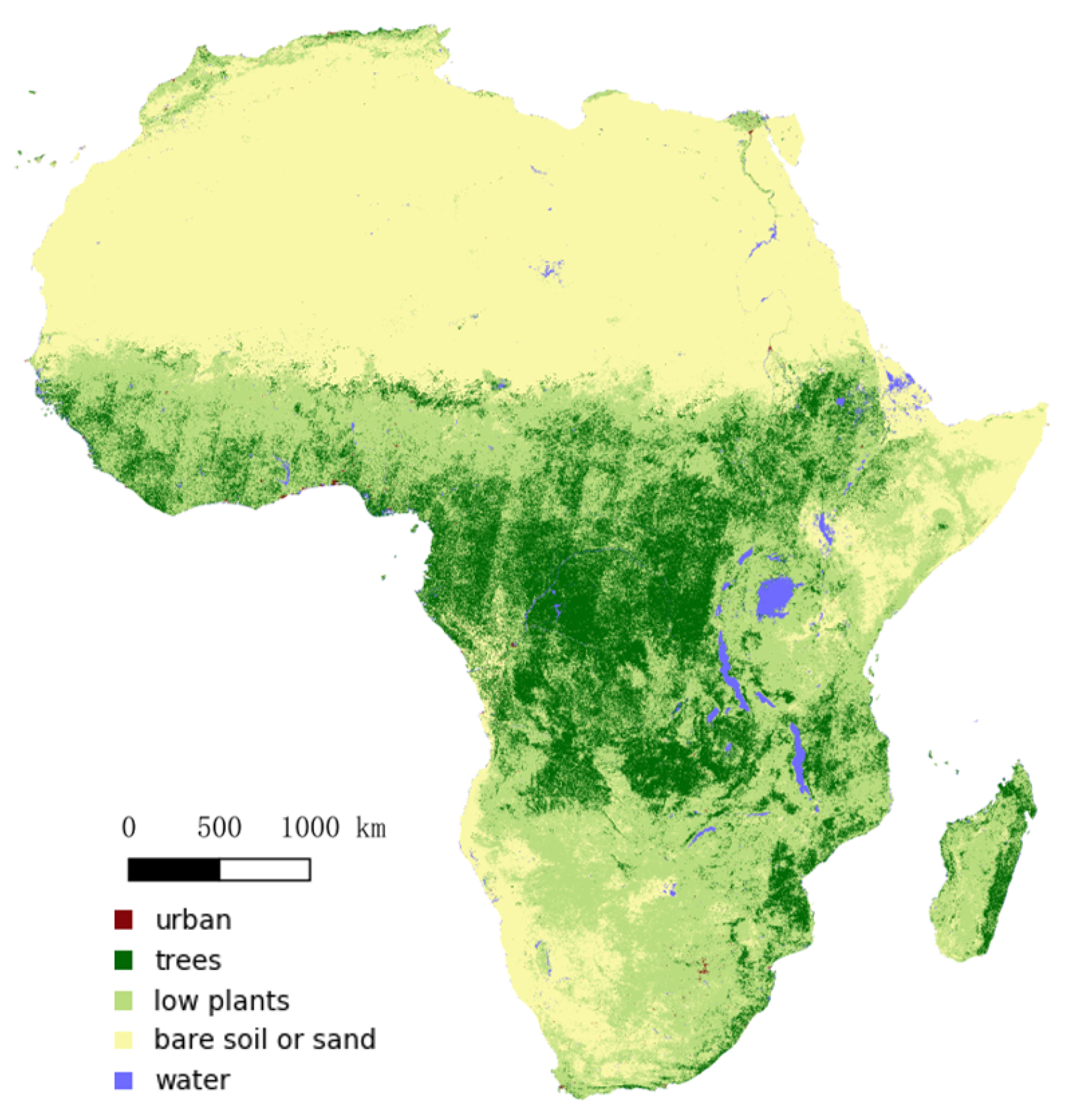 Tropical Rainforest Map Of Africa