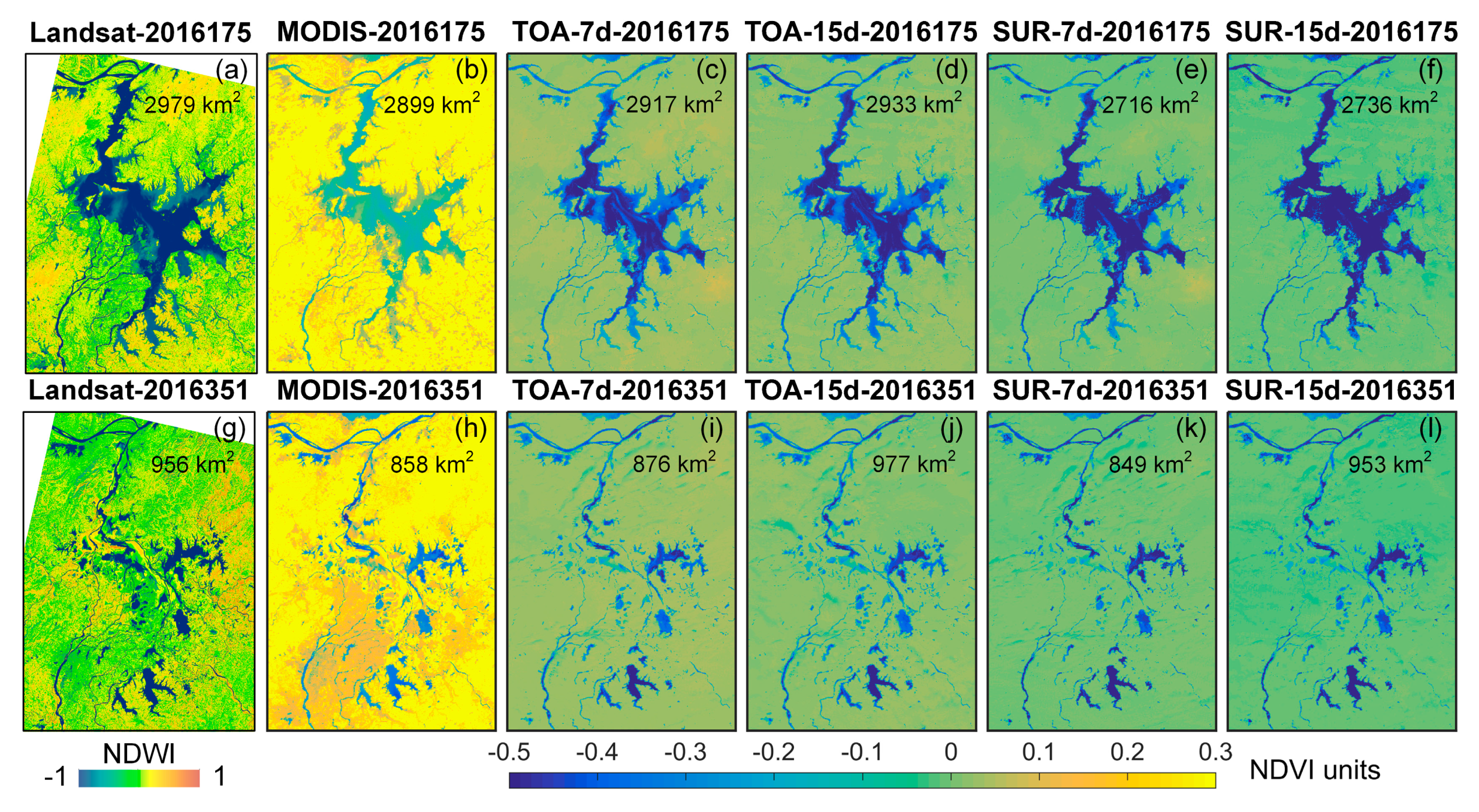 Remote Sensing Free FullText Compositing the Minimum NDVI for Daily Water Surface Mapping