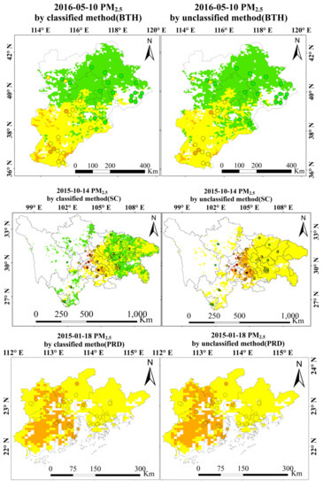 Estimating Ground-Level Particulate Matter in Five Regions