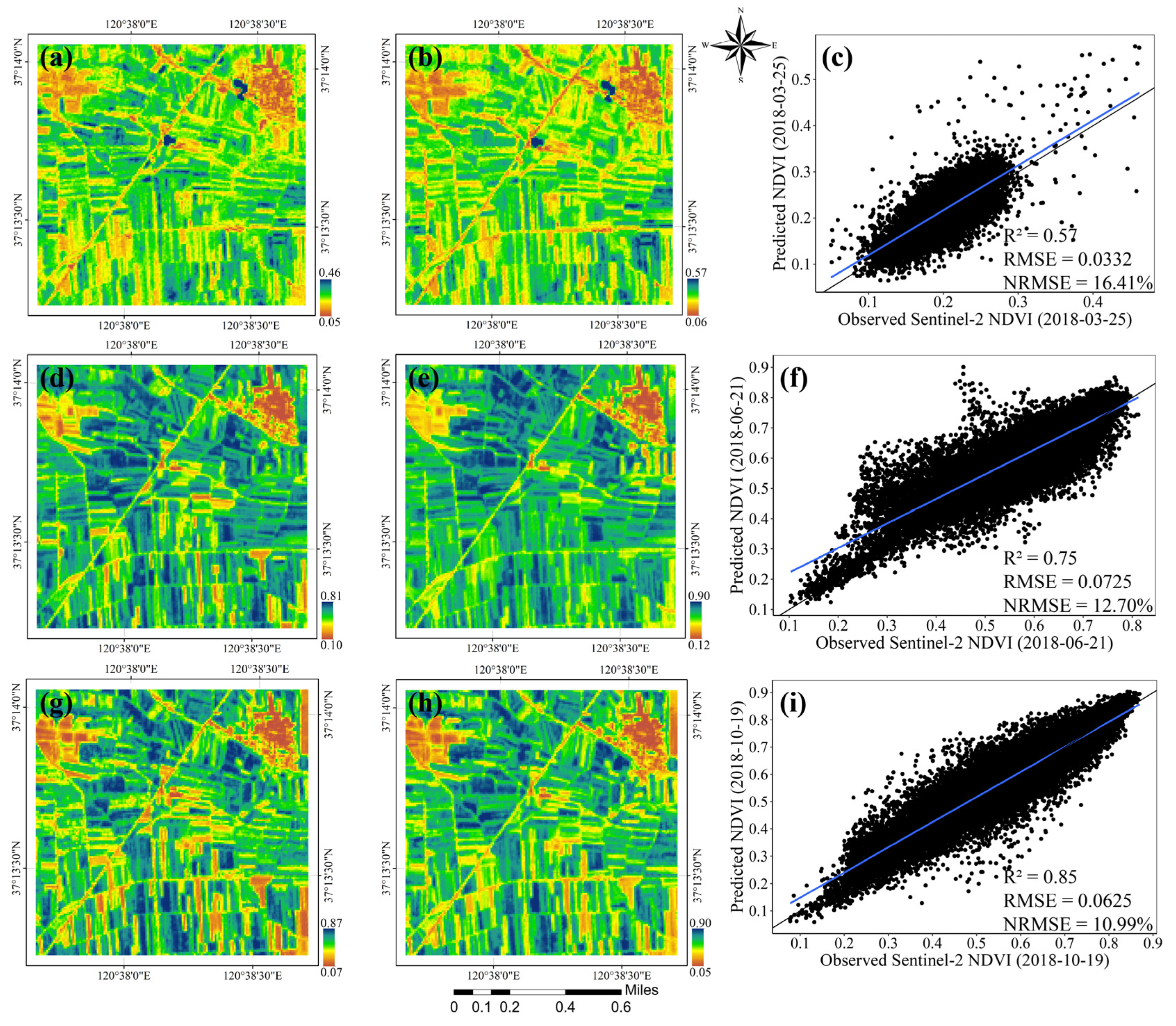 Карта с индексом ndvi