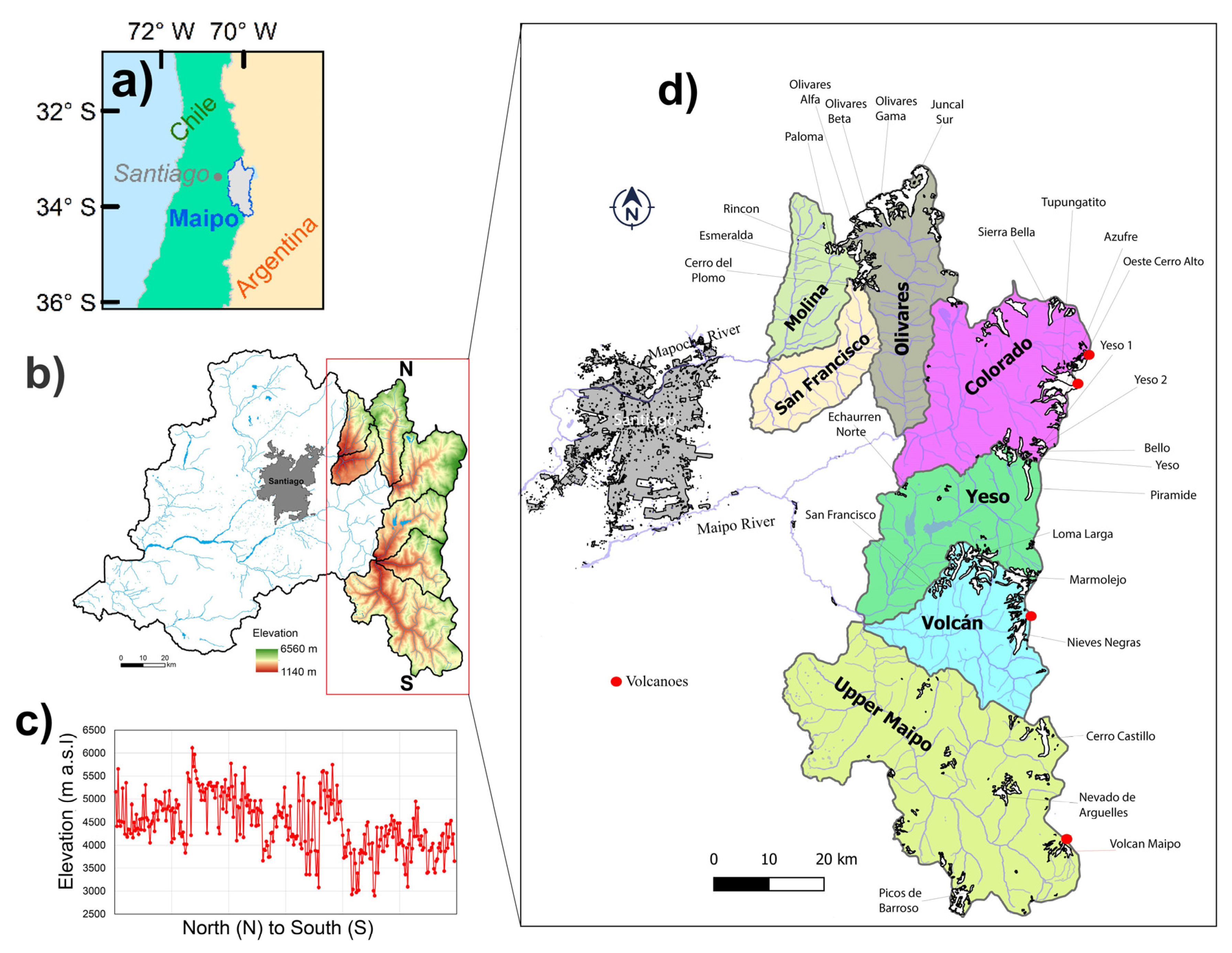 Remote Sensing Free Full Text 60 Years Of Glacier Elevation And Mass Changes In The Maipo River Basin Central Andes Of Chile Html