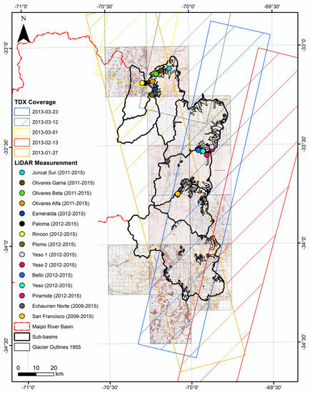 Remote Sensing Free Full Text 60 Years Of Glacier Elevation And Mass Changes In The Maipo River Basin Central Andes Of Chile Html