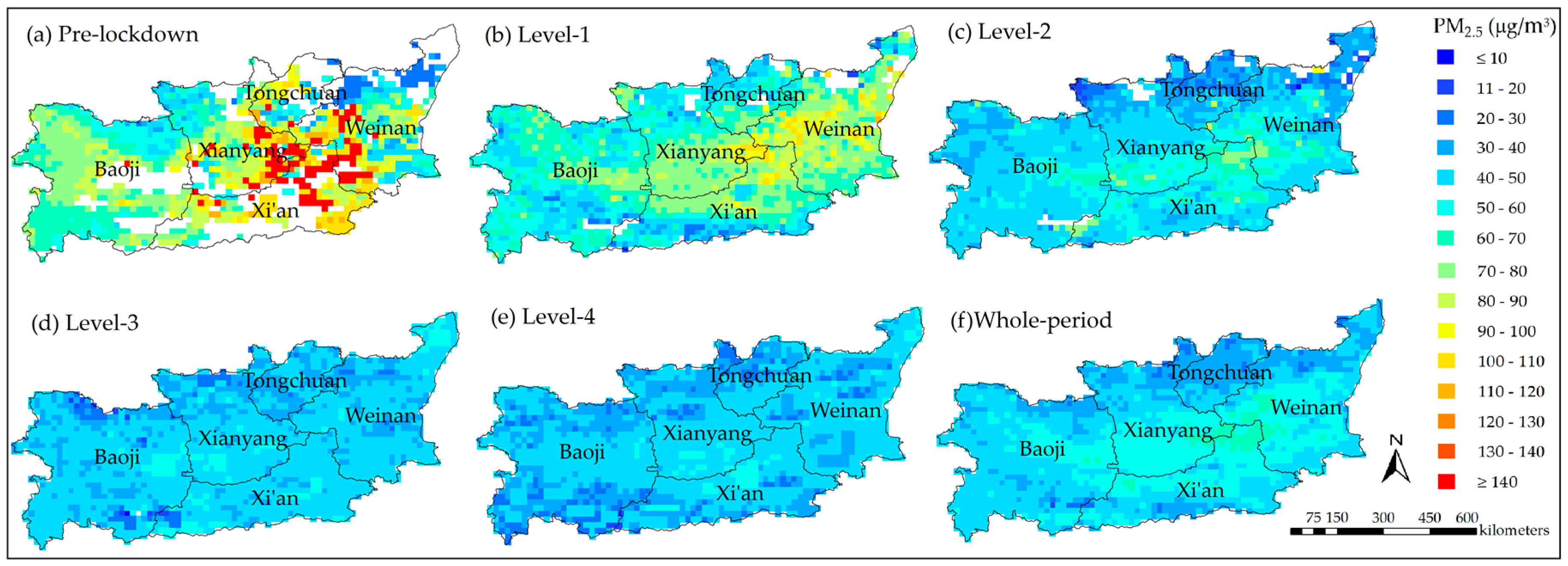 Remote Sensing Free Full Text The Impacts Of The Covid 19 Lockdown On Air Quality In The Guanzhong Basin China Html