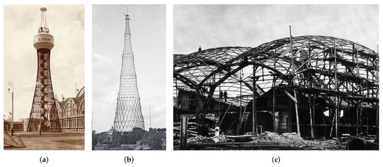 Comparison of Shabolovka Radio Tower and Eiffel Tower (Shabolovka as