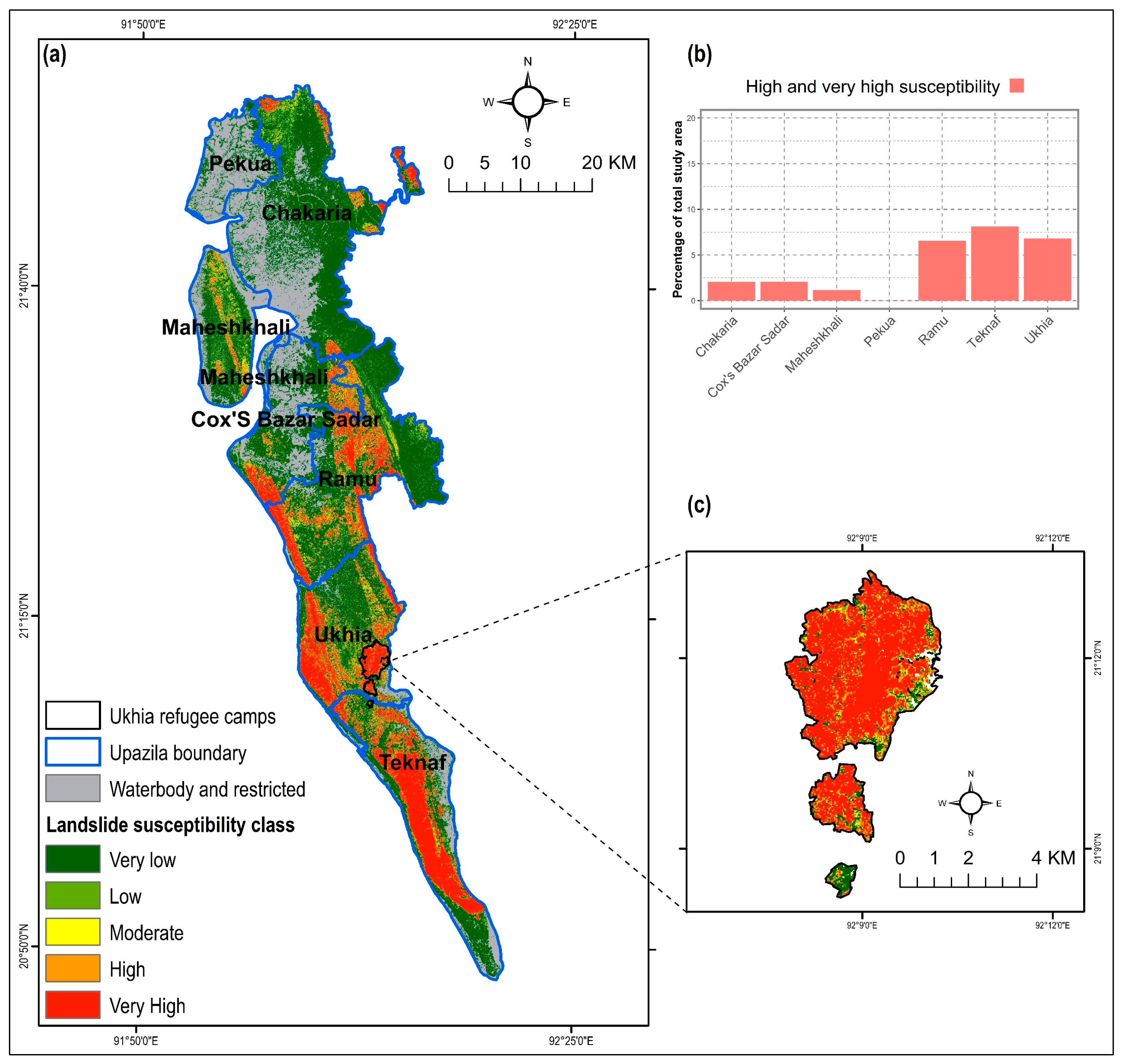 Cox S Bazar Upazila Map Remote Sensing | Free Full-Text | Improving Spatial Agreement In Machine  Learning-Based Landslide Susceptibility Mapping | Html