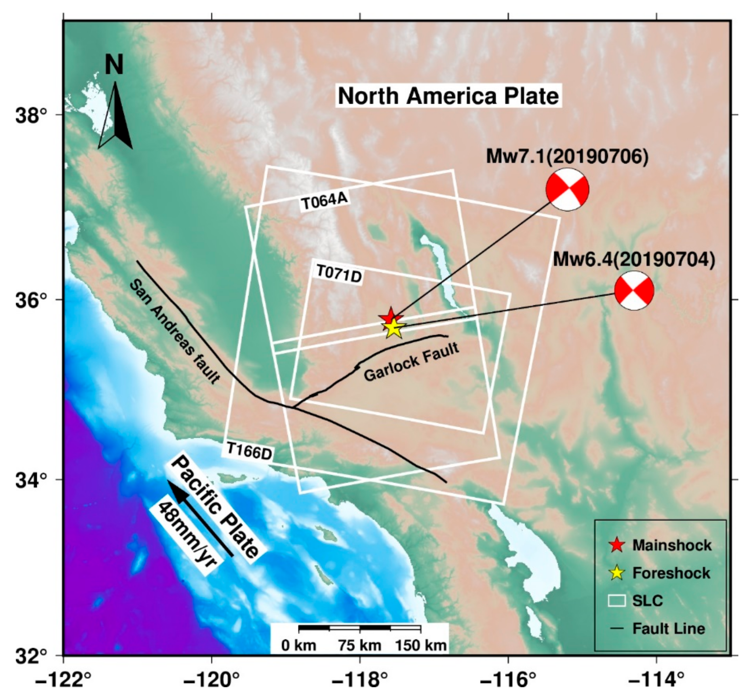 Co-Seismic Inversion and Post-Seismic Deformation Mechanism