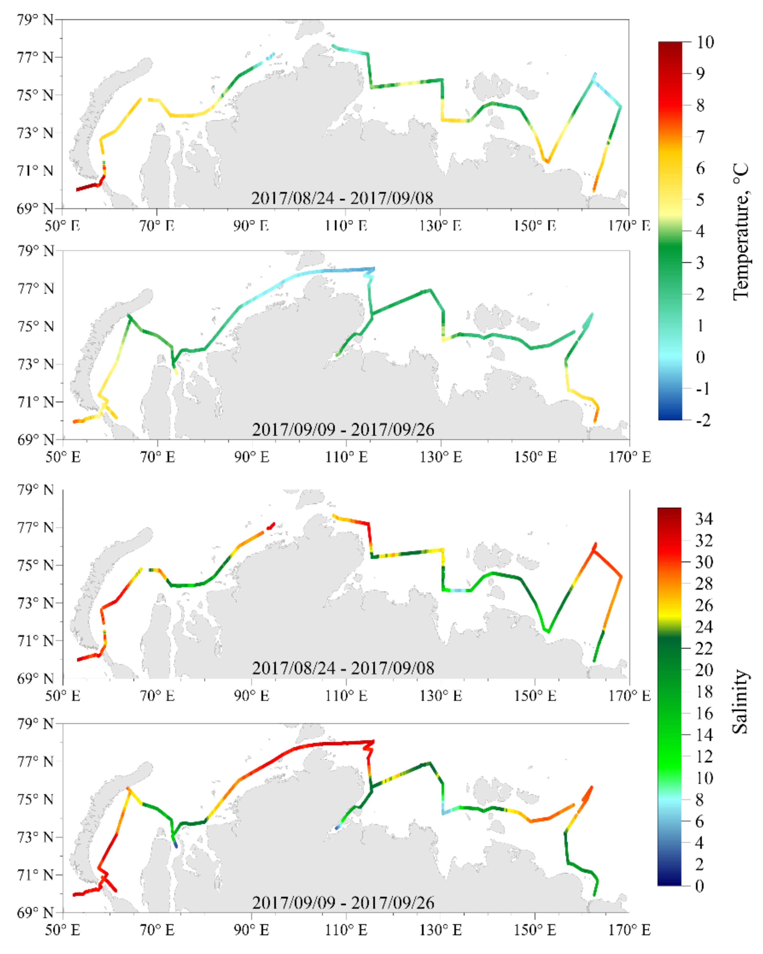 Remote Sensing Free Full Text Cdom Optical Properties And Doc Content In The Largest Mixing Zones Of The Siberian Shelf Seas Html