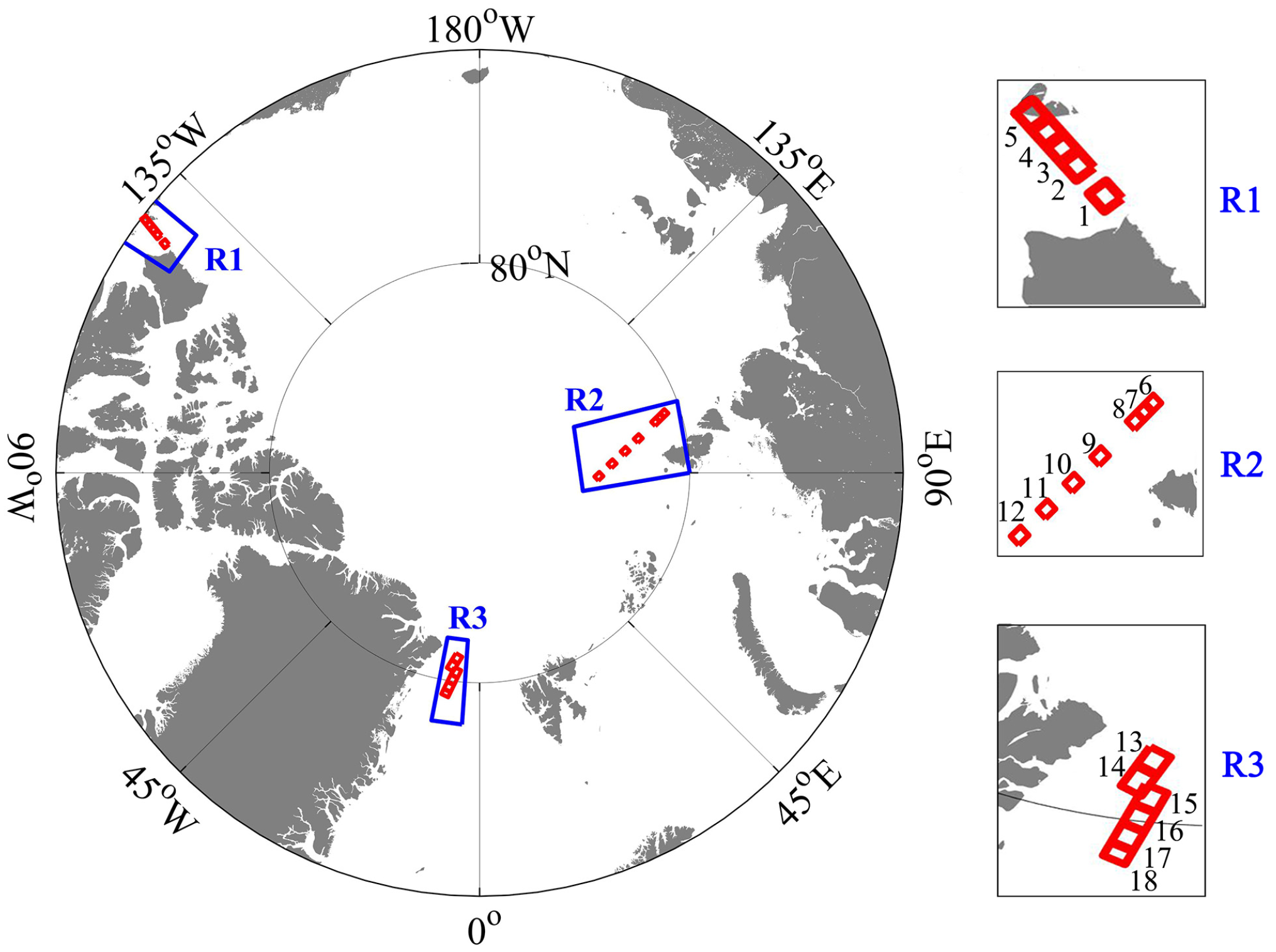 A dataset of direct observations of sea ice drift and waves in ice