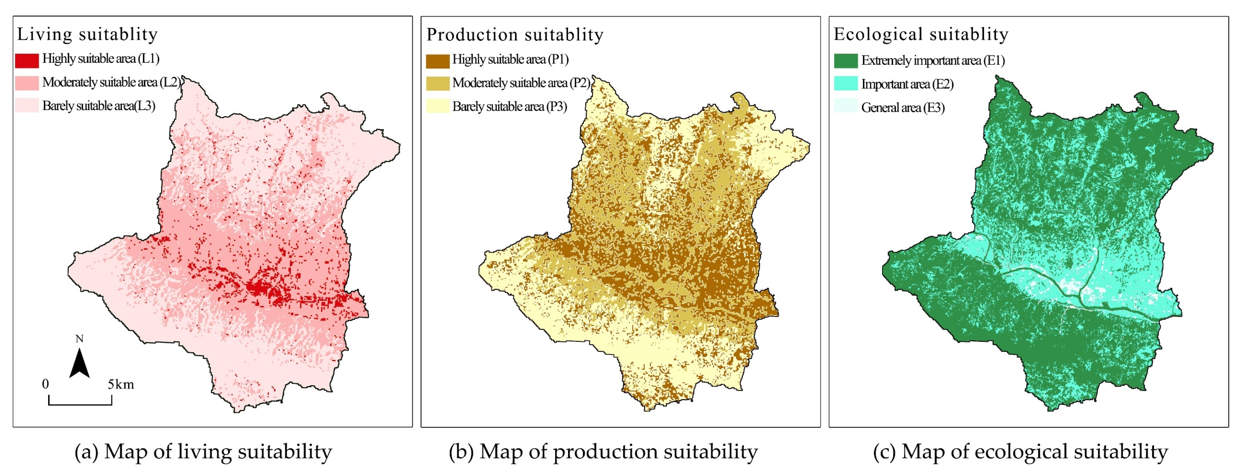 Remote Sensing Free Full Text Potential Land Use Conflict Identification Based On Improved Multi Objective Suitability Evaluation Html