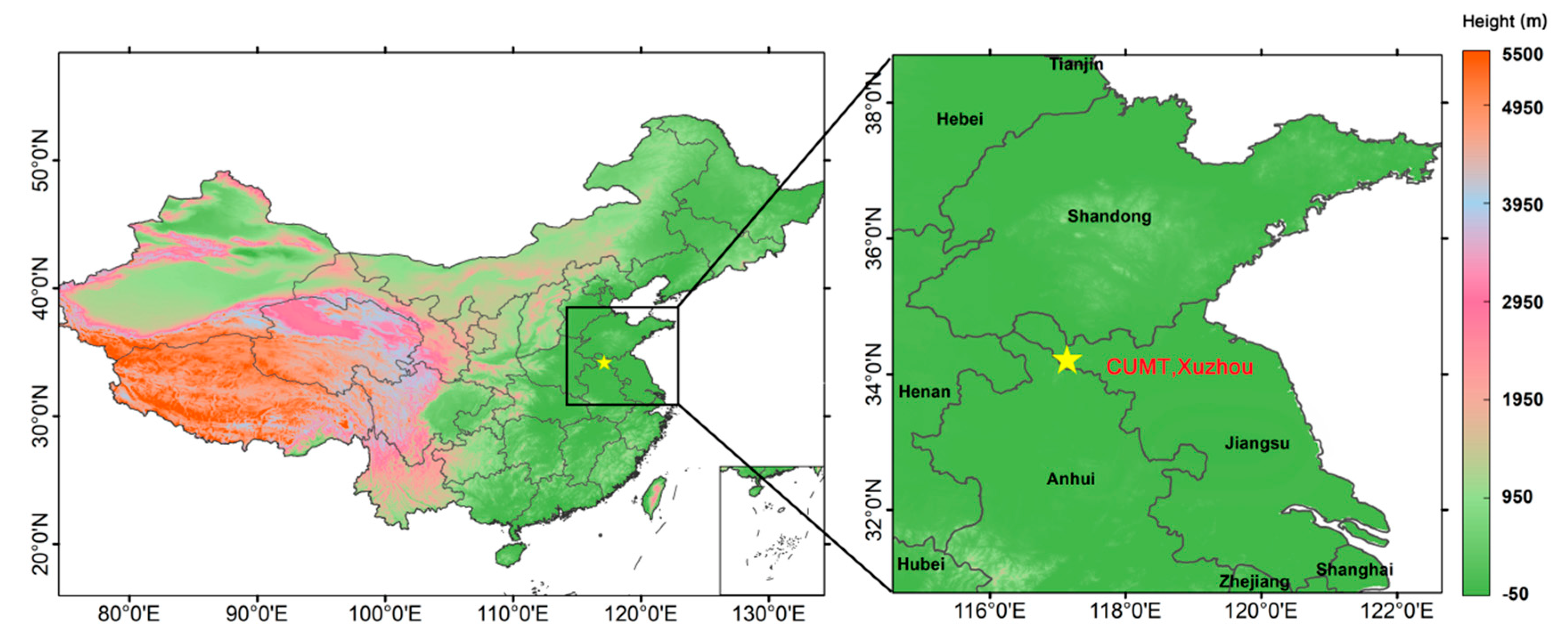 Aloft Transport of Haze Aerosols to Xuzhou, Eastern China