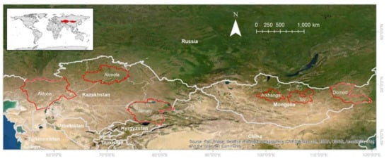 Remote Sensing | Free Full-Text | Land Use Hotspots of the Two Largest  Landlocked Countries: Kazakhstan and Mongolia