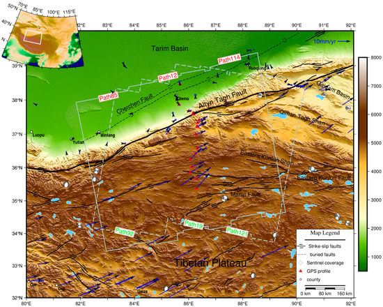 Asymmetric Interseismic Strain across the Western Altyn Tagh Fault from ...