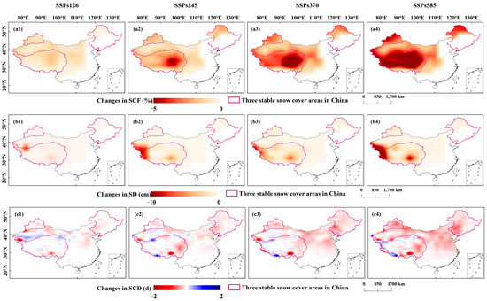 Snow Cover in the Three Stable Snow Cover Areas of China and Spatio ...