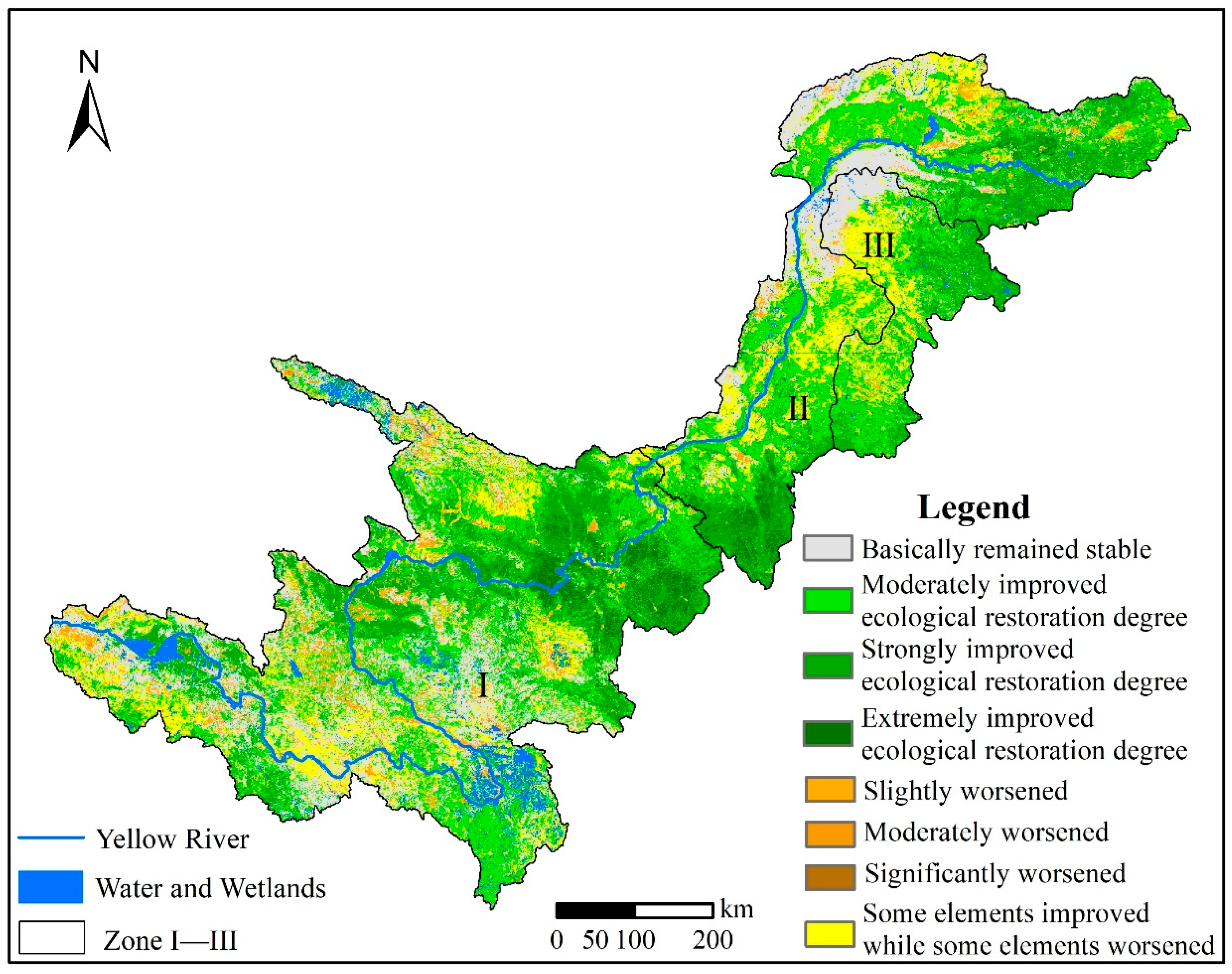 Remote-Sensing-Based Assessment of the Ecological