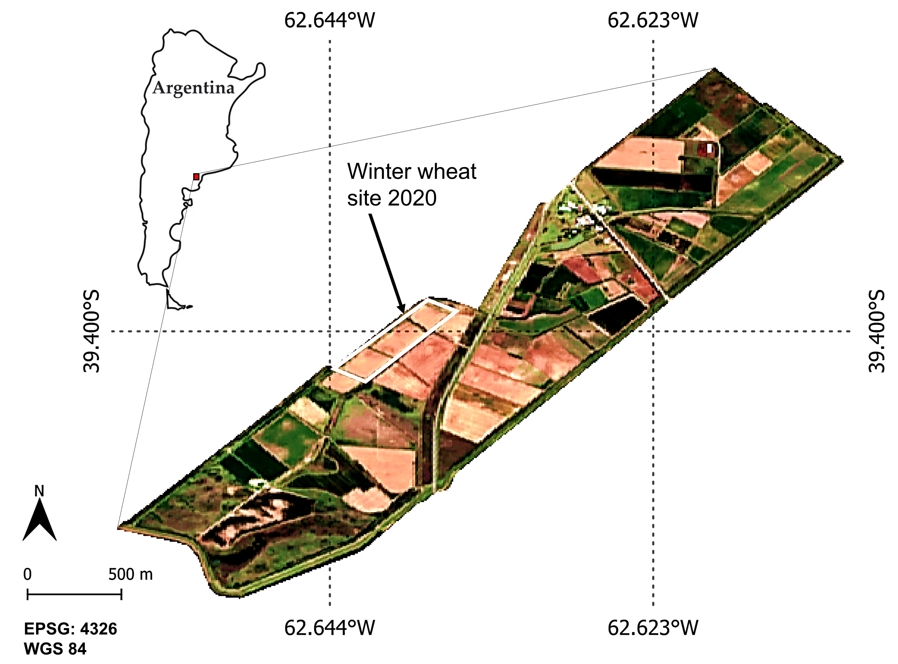 Remote Sensing | Free Full-Text | Seasonal Mapping Irrigated Winter Wheat Traits in Argentina with a Retrieval Workflow Using Sentinel-2 Imagery