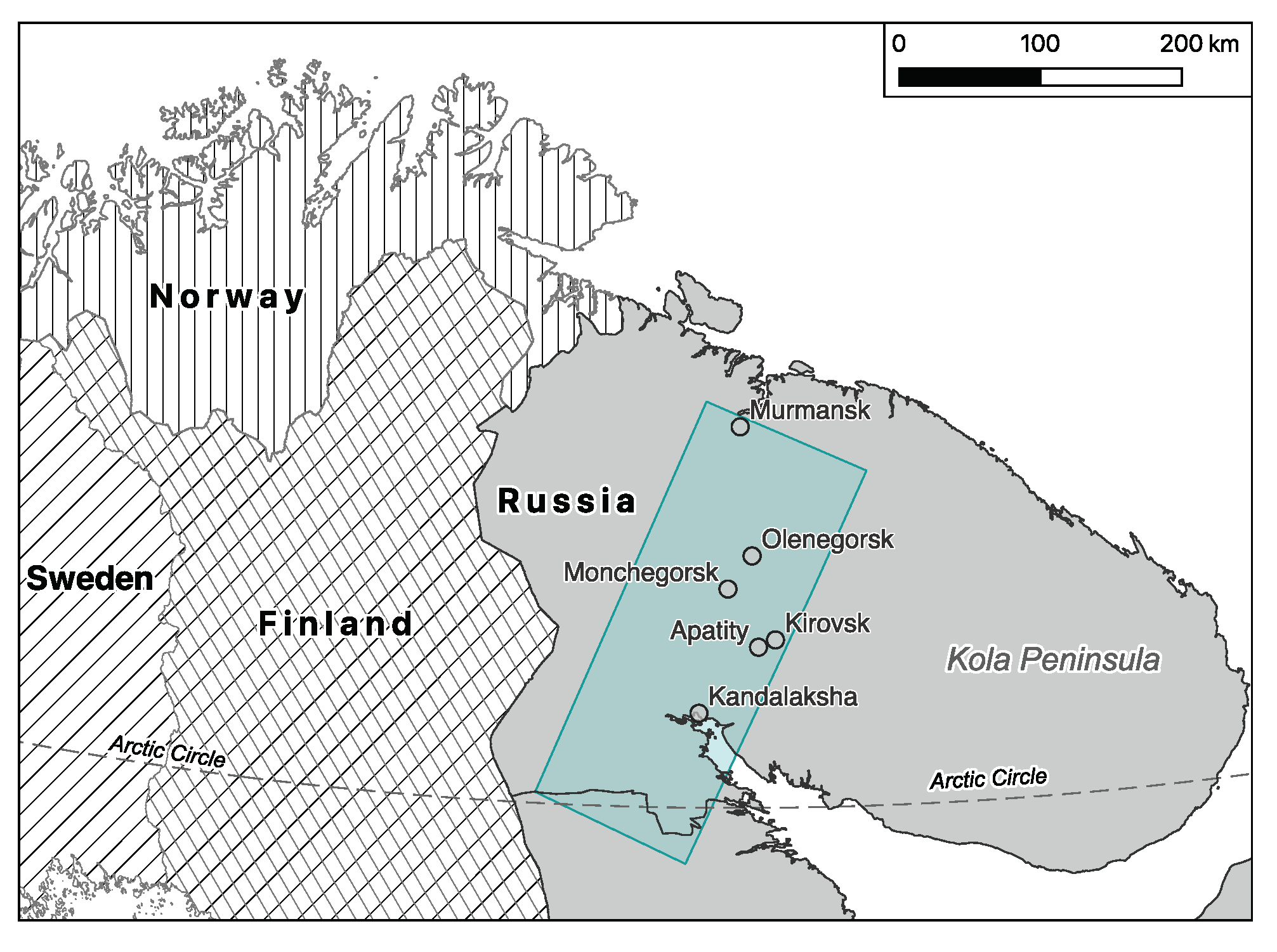 Kola Peninsula Map