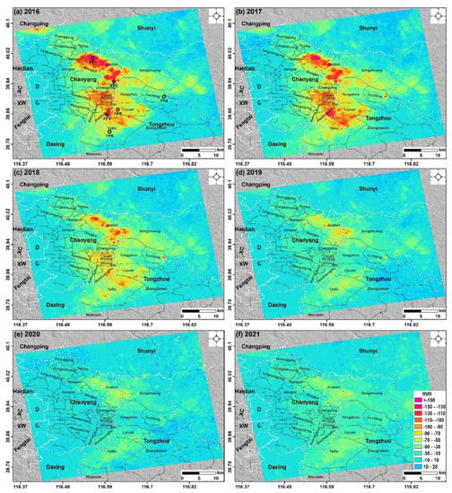 Characterizing Spatiotemporal Patterns of Land Subsidence after the ...
