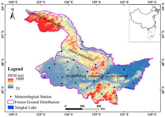 Estimation of Soil Freeze Depth in Typical Snowy Regions Using 