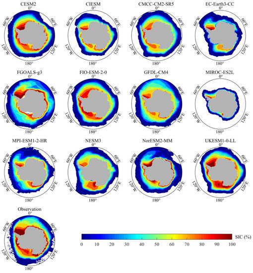 Assessment of Antarctic Sea Ice Cover in CMIP6 Prediction with ...
