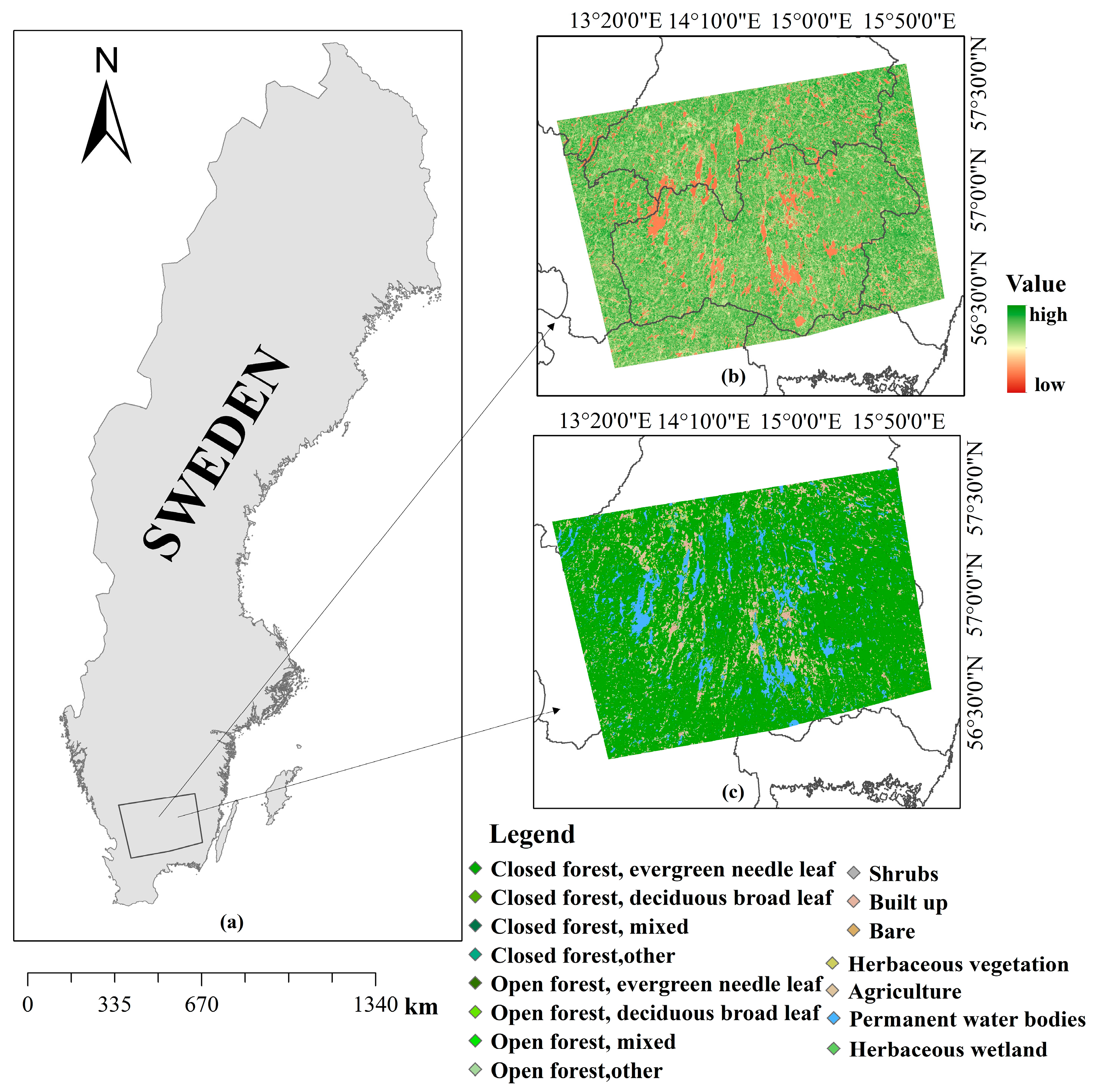 Comparison of Three Active Microwave Models of Forest