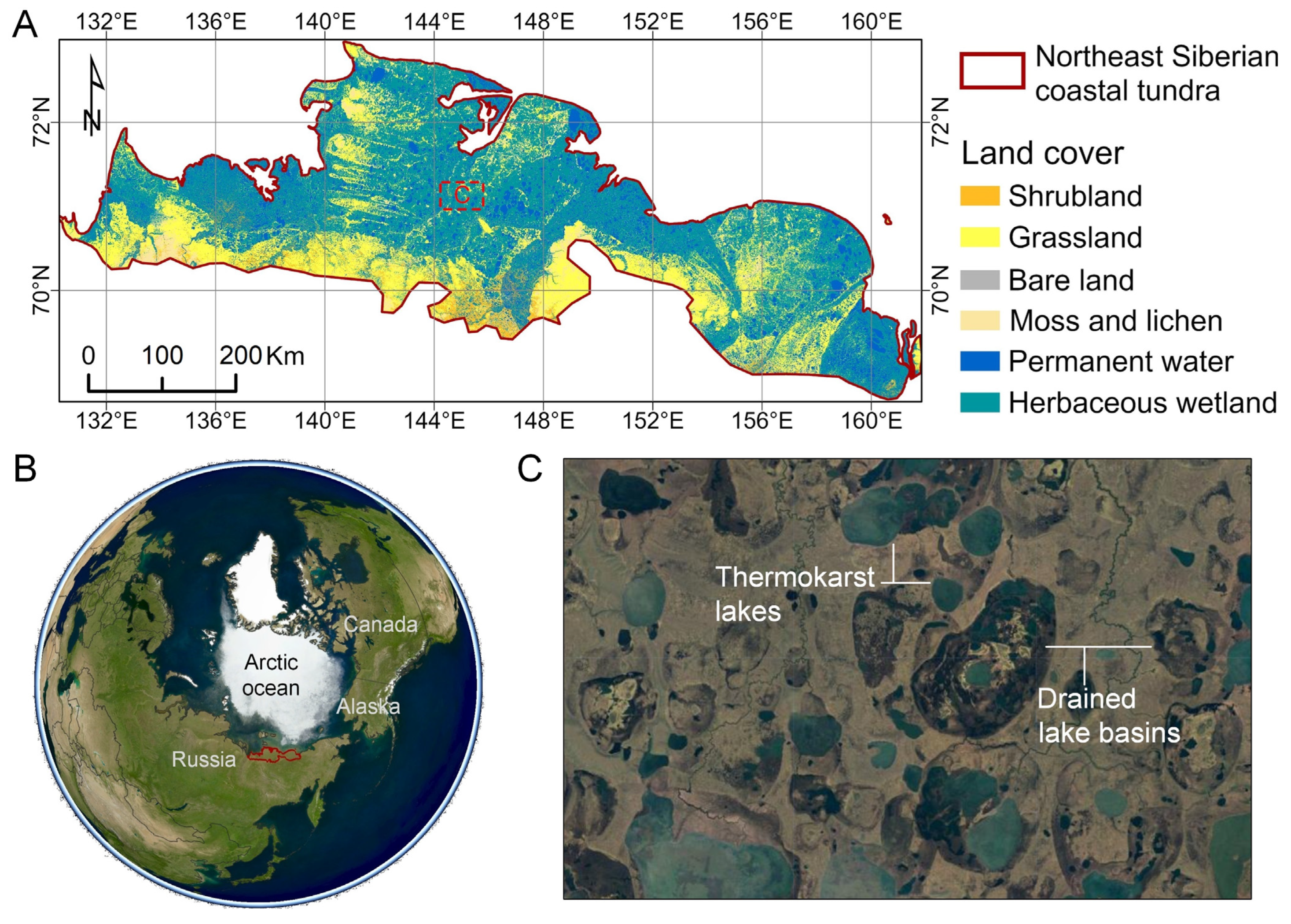 Remote Sensing Free Full-Text Monitoring Thermokarst Lake Drainage Dynamics in Northeast Siberian Coastal Tundra