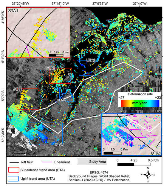 Surface Displacement Evaluation of Canto Do Amaro Onshore