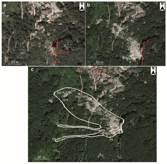 Deep-Seated Landslide and Rockfalls Threatening the Village of ...