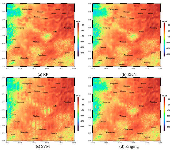 Gravity Predictions in Data-Missing Areas Using Machine Learning