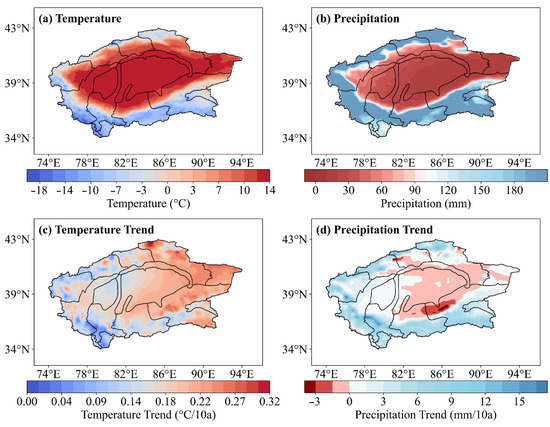 Increases in Temperature and Precipitation in the Different