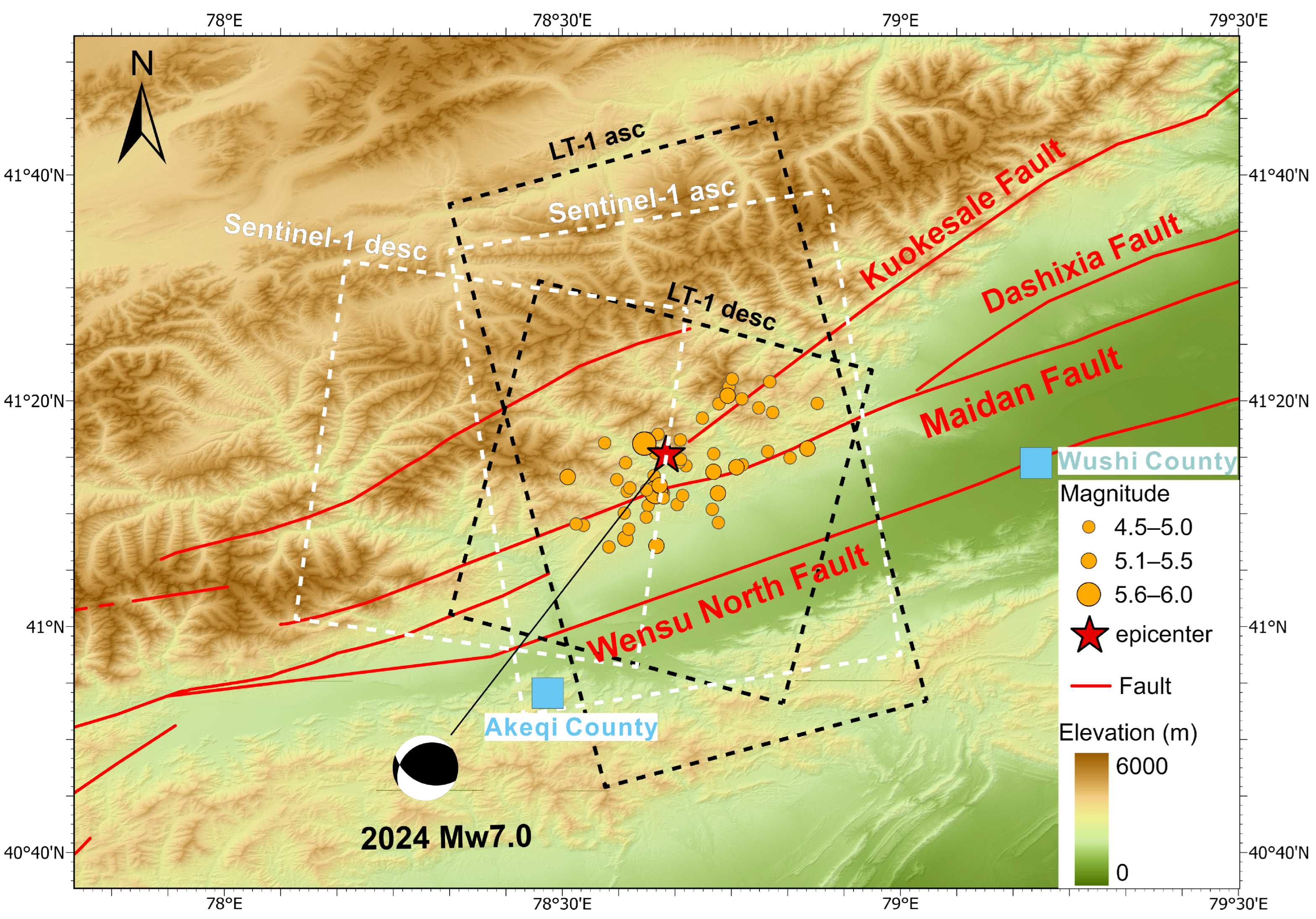 InSAR Inversion of the Source Mechanism of the 23 January