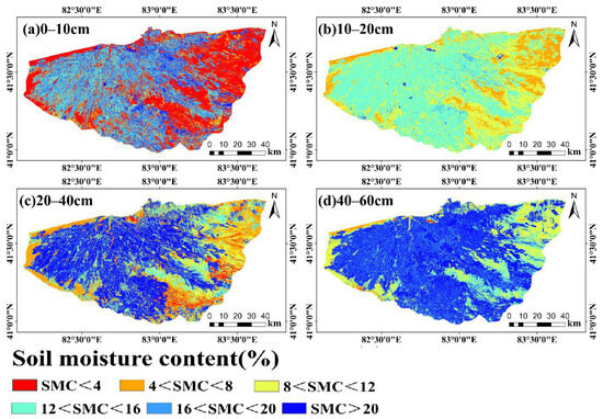 Spatiotemporal Mapping of Soil Profile Moisture in Oases in Arid Areas