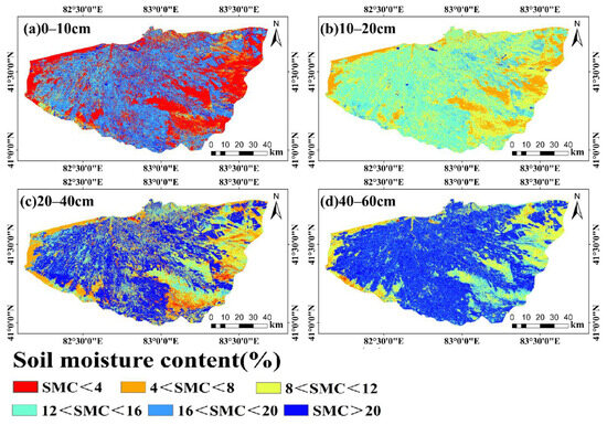 Spatiotemporal Mapping of Soil Profile Moisture in Oases in Arid Areas