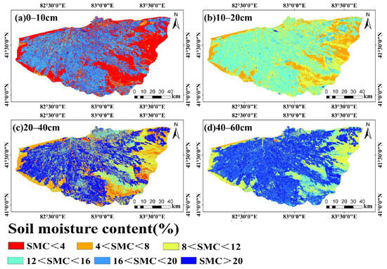 Spatiotemporal Mapping of Soil Profile Moisture in Oases in Arid Areas